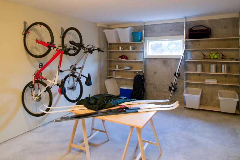 Basement house clutter garage